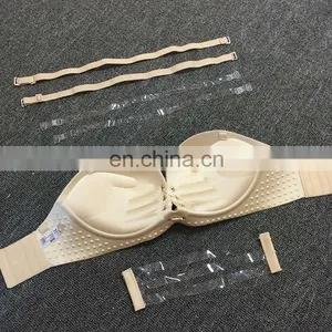 Sexy Lingerie Bralette Half Cup Bra Women Seamless Bras Sutien Gorge Female Underwear Strapless Push Up Bra Plus Size A B C D thumbnail-4