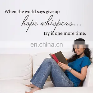 'when the World' Removable Wall Stickers PVC Home and Office Decor thumbnail-4