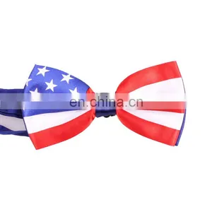 Fourth of July Print Silk Custom Bow Tie thumbnail-1