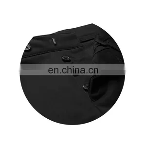 Dongguan Clothing Manufacturers Custom Slim-Fit Black Cotton-Drill Chino Shorts thumbnail-5