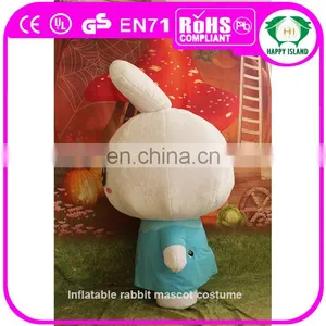 HI CE New Version Fat Rabbit Inflatable Mascot Costume thumbnail-2