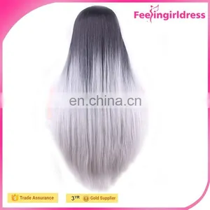 68CM Straight Heat Friendly Hair Long Blonde Wig thumbnail-4