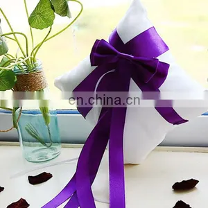 2016 New Western Style Big Bow With Ribbon Wedding Properties Bride Ring Pillow thumbnail-6