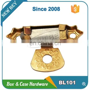 Custom Design Golden Metal Box Hardware,gift Box Lock thumbnail-2