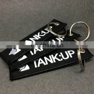 Embroidery Keychain Key Tag Key Fob Custom Embroidery Fabric Keychain thumbnail-5
