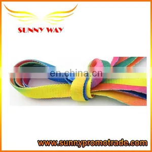 Rainbow Thin Round Laces Shoelaces Boot Strings Colored Shoestrings ALL SIZES thumbnail-1