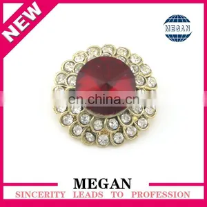Wholesale Crystal Rhinestone Button for Hair Accessory thumbnail-2