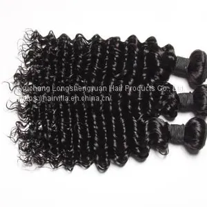 8A Brazilian Deep Wave 4 Bundles Human Virgin Hair Weave HAIRVILLA HAIR thumbnail-2