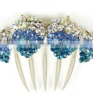 2013 Newest Fashion Alloy Rhinestone Hair Comb Fork thumbnail-1