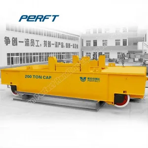 Carbon Steerable Heavy Load Ladle Transfer Car With Lifting Table for Industrial Material Handling thumbnail-2