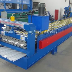 Trapezoidal Color Steel Roof Panel Cold Roll Forming Machine thumbnail-3