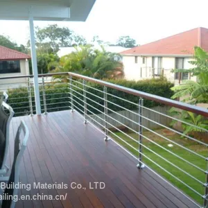 Stainless Steel Balustrade Rod Railing Post thumbnail-2