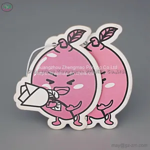 Eco-friendly Perfume Hanging Carton Animal Paper Car Air Freshener With Customized Logo thumbnail-2