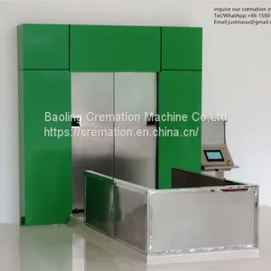 New Full Automatic 1200 Kgs Capacity Human Crematory Incinerator Oven 30 Mins Death Cremating System No Smoke Refractory thumbnail-1