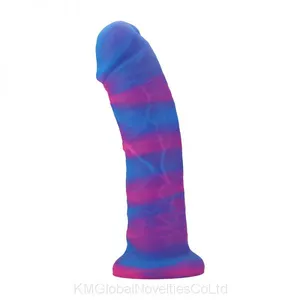 Strap-on Silicone Dildo Simple Silicone Dildo Without BallsSex Adjustable Harness Black Gold Dildo thumbnail-1