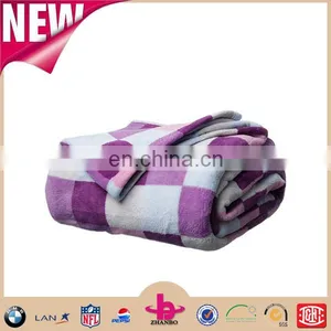 New Arrival Product Direct Manufacturer 100% Polyester Plush Fabric Portable Foldable Home Textile Blanket Coral Fleece Blanket. thumbnail-6
