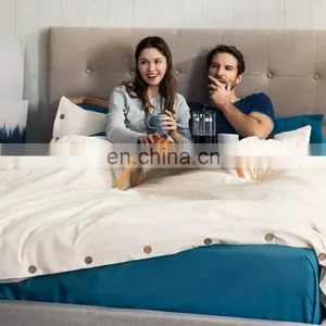 Korean Luxury Soft Turkey Italian Customized Logo Teal Green Bedroom Comforter Bed Sheet Bedding Set In Bulk thumbnail-7