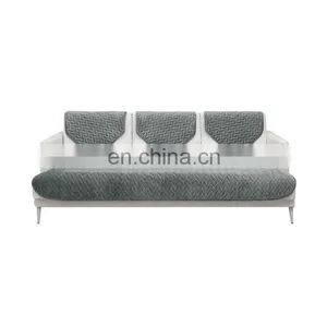 100% Polyester Anti-slip Furniture Protector Quilted Bias Stripe Couch Cover Seat Sofa Slipcover Set thumbnail-3