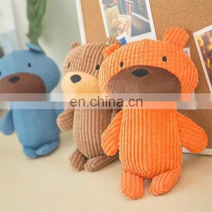 China Factory Supply Dog Toys Pet Cotton Rope Bear Squeaky thumbnail-3