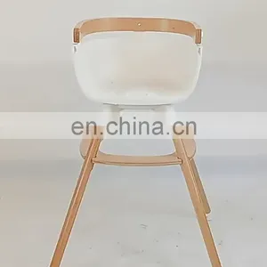 Infant Toddler Eating High Chair Baby Seat Wooden Chair for Feeding thumbnail-1