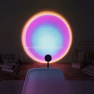 Sunset Projection Night Lights Live Broadcast Background Projector Atmosphere Rainbow Lamp Decoration For Bedroom thumbnail-3