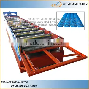 Trapezoidal Tile Sheet Roof Wall Panel Cold Forming Machine/Used Metal Roof Sheet Roll Forming Machine thumbnail-5