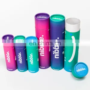 New Toothpaste Bits Tube Packaging Slim Paper Tube Packaging With Custom Print thumbnail-1