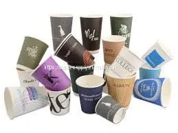 Personalized Custom Printed Compostable Coffee Cups Paper thumbnail-1