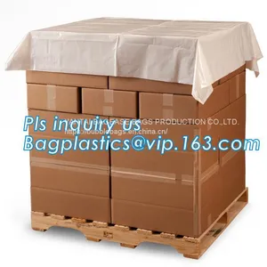 Square Bottom 4mil Clear Pallet Cover, Square Bottom Bag on Roll Pallet Cover Bag, Polyester Pallet Cover Bags, Pallet T thumbnail-5