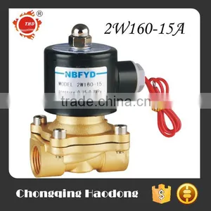 Normally Closed Brass Solenoid 12 Volt Water Valve 2W160-15 thumbnail-1