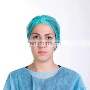 Disposable Hair Net Cap Non Woven Buffon Cap thumbnail-3