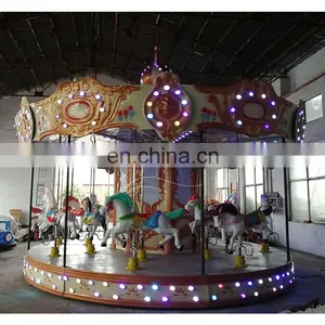 Merry go Round Amusement Park Musical Carousel Rides Carousel Rides Round Abouts for Child thumbnail-2