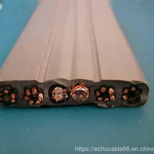 Flat Traveling Cable for Elevator With CE Certificate 18Core With Special PVC Jacket in Bunch Core or Parallel thumbnail-3