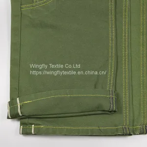 11 oz Raw Green Selvedge Denim Fabric Wholesale Premium Jeans Cloth Manufacturers Denim Material Supplier W181318 thumbnail-2