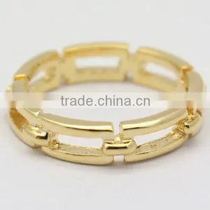 Gold Plated Chain Link Finger Ring thumbnail-1