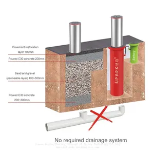 High Quality 219*600mm Hydraulic Bollard Traffic Barriers Battery Models Security Anti-theft 304 Stainless Steel Automatic Bollards thumbnail-4