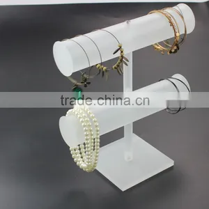 2 Layer Frosted Acrylic Bracelet Display, Bracelet Stand Wholesale thumbnail-3