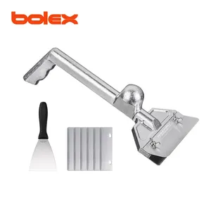Grill Scraper Blades and Small Slant Edge Grill Scraper, Heavy Duty Casting Aluminum Flat Top Grill Accessories, Commercial Griddle Scraper thumbnail-1