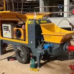 High Quality Cement Conveyor Pump Equipment Fine Aggregate Concrete Hydraulic Pumps Concrete Pump Truck thumbnail-4