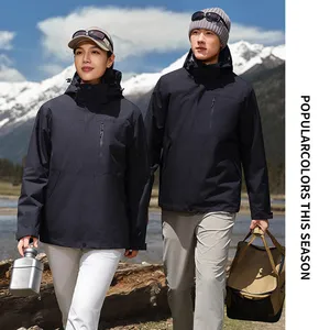 Outdoor Raincoat Set for Men and Women, Lightweight, Waterproof, Breathable, Fashionable XL Travel, Hiking thumbnail-2