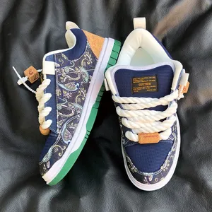 Wholesale Board Shoes Breathable Quality Trendy Fashion Low Top Thick Bottom Casual Sports Versatile Comfortable Men's Shoes Kids Skateboard Sneaker thumbnail-3