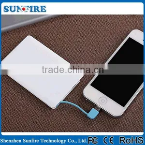 Factory Supply Promotional Gift 2500mAh Ultra Thin Credit Card Power Bank thumbnail-5
