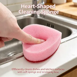 Wholesale Household Purple Kitchen Scrubber Sponge Supermarket Supply Dish Sponge thumbnail-4