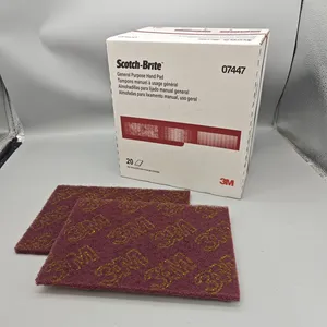 3M 7447 Industrial Scouring Pad 6*9Inch Hand Pad Rectangular Scouring Pad High Quality Non-Woven for Polishing thumbnail-3