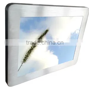 Wall Panel System Touch Screen Computer Wifi Led Advertising Totem Tft Display Computer Kiosk Printer Wall Mount All In One Pc thumbnail-2