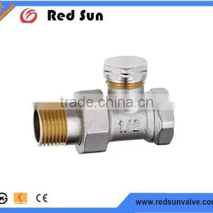 HR5090 Brass Drain Angle Chrome Radiation Valve thumbnail-1