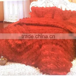 2016 New Design 100% Polyester Satin 4Pcs Bedding Set thumbnail-3