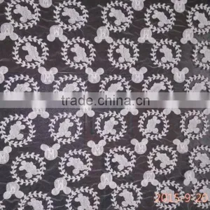 2016 Fashion Lace Accessory Organdy Embroidery Cotton Lace Fabric for Whole Sale thumbnail-3