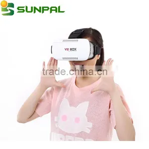 China Manufacturer 3D VR CASE VR BOX VIRTUAL REALITY GLASSES 2.0 + BLUETOOTH REMOTE VR Max thumbnail-1