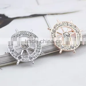 Fashion Jewelry Brooch Vintage Ship Wheel Brooch The Leader Personality Brooch thumbnail-3